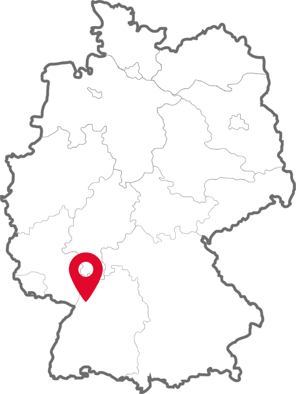 Deutschlandkarte Firmensitz Baukom